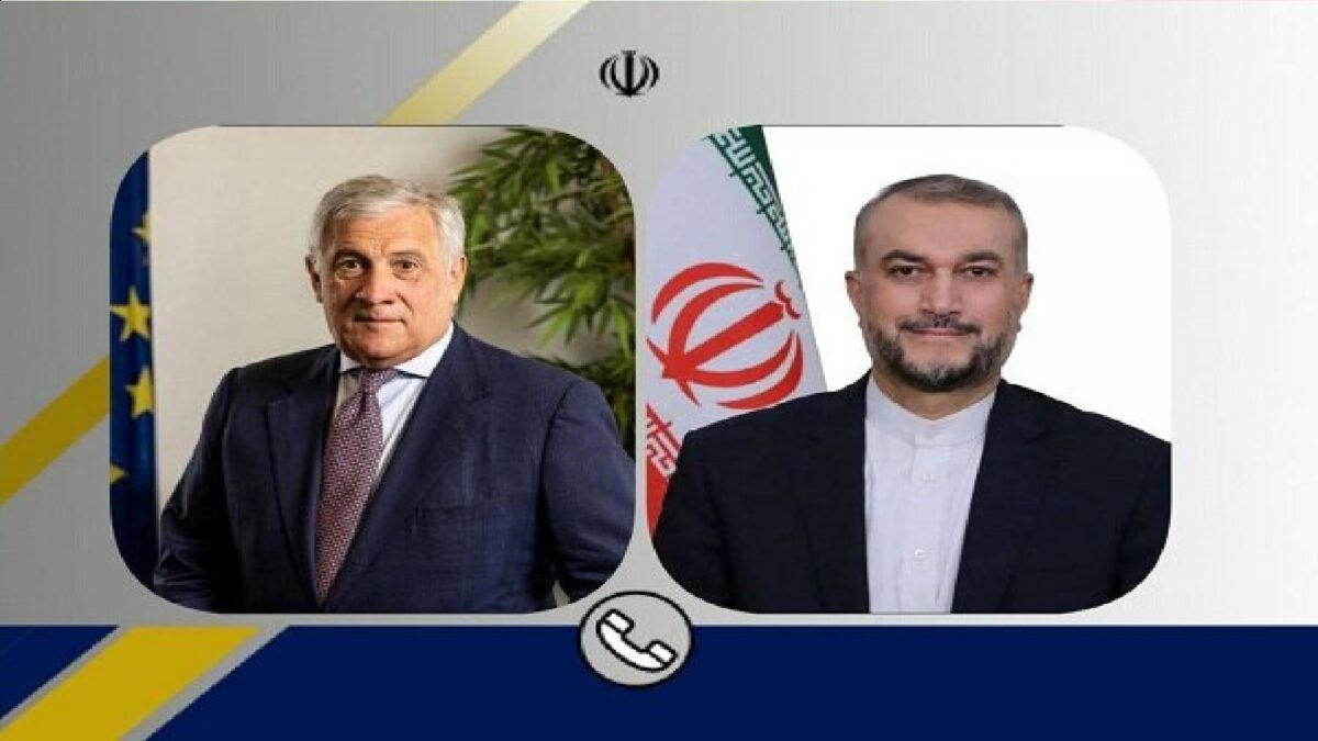 گفتگوی تلفنی وزرای امور خارجه جمهوری اسلامی ایران و ایتالیا